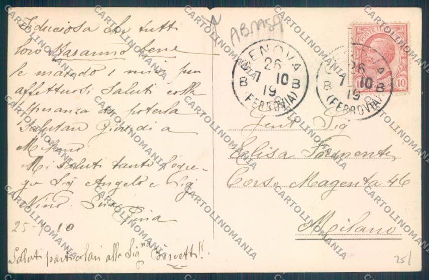Genova Pegli ABRASA cartolina ZT4320 – retro