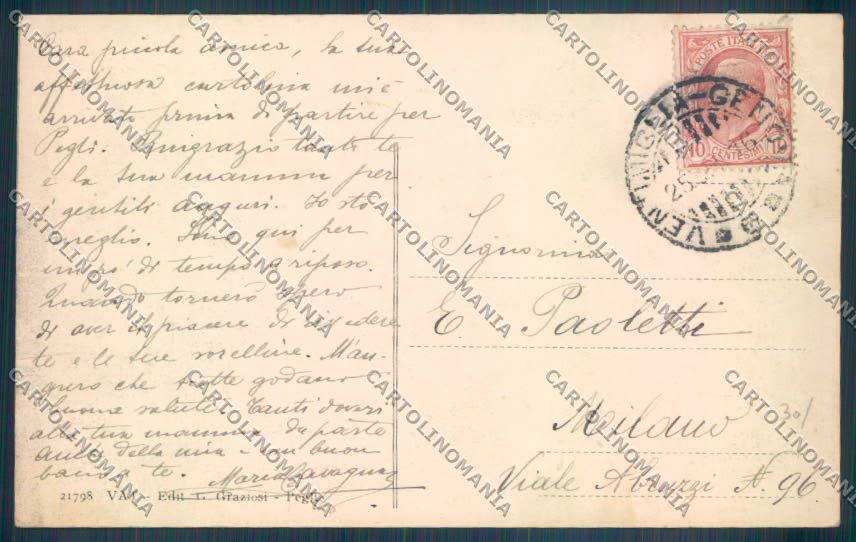 Genova Pegli cartolina ZT4325 – retro