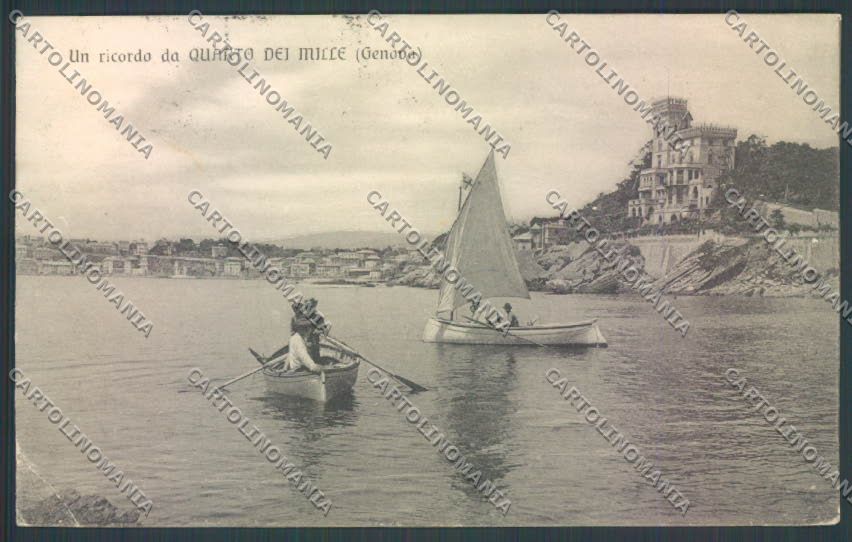 Genova Quarto PIEGHINE STRAPPINO cartolina ZT4327 – fronte
