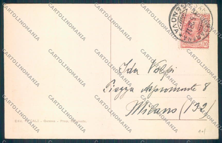 Genova Quarto cartolina ZT4341 – retro