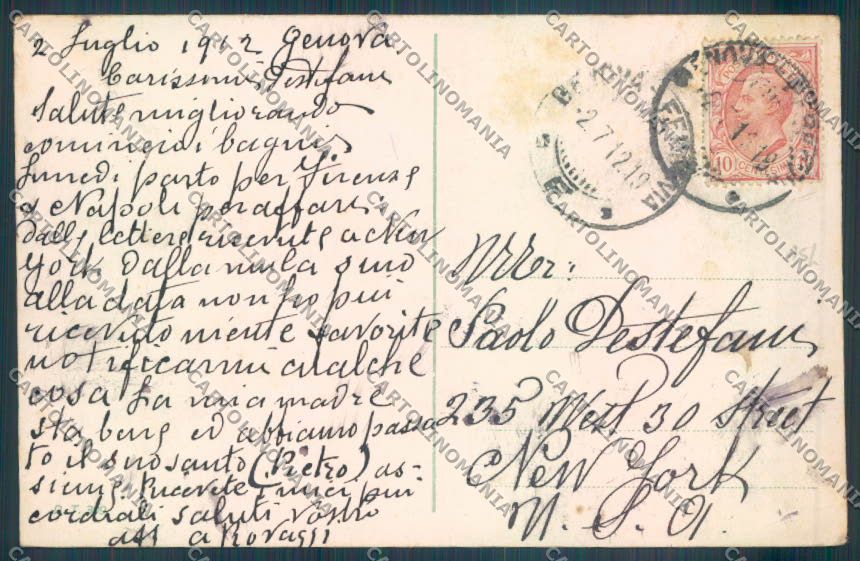 Genova Quarto Garibaldi cartolina ZT4351 – retro