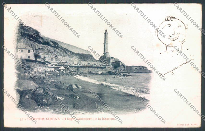 Genova Sampierdarena cartolina ZT4386 – fronte