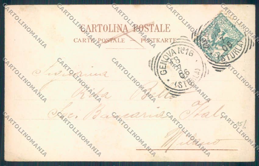Genova Sturla cartolina ZT4398 – retro