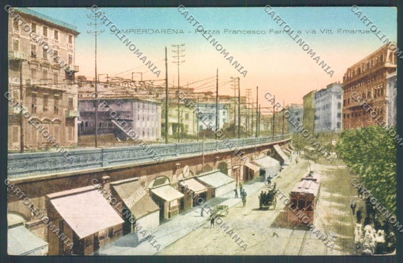 Genova Sampierdarena Tram cartolina ZT4412 – fronte