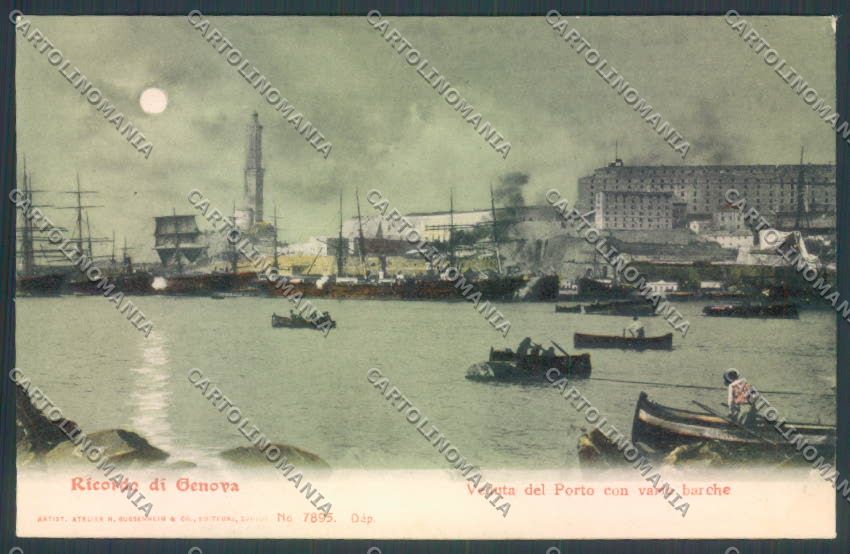 Genova Sampierdarena Chiaro di Luna cartolina ZT4413 – fronte