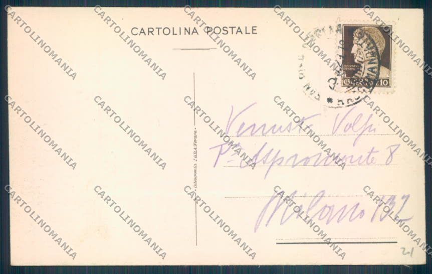 Genova Sampierdarena Garibaldi cartolina ZT4433 – retro