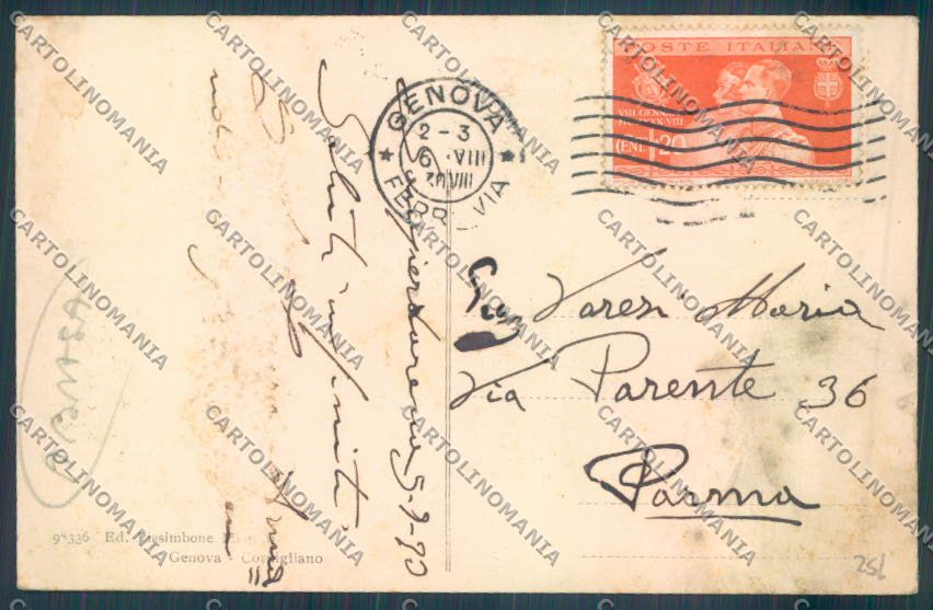 Genova Sampierdarena ABRASA cartolina ZT4445 – retro
