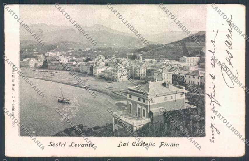 Genova Sestri Levante cartolina ZT4461 – fronte