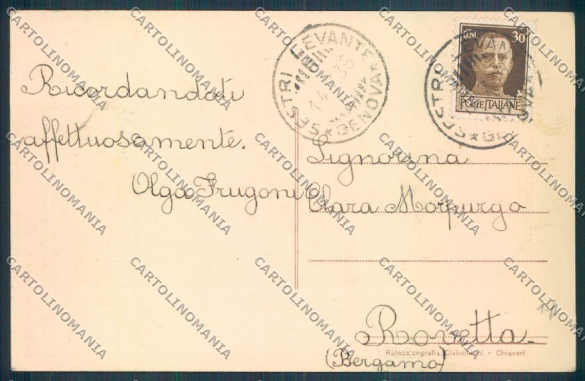 Genova Sestri Levante cartolina ZT4475 – retro