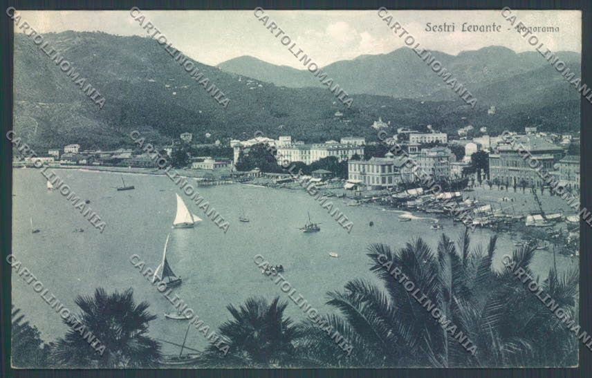 Genova Sestri Levante cartolina ZT4480 – fronte