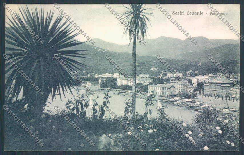 Genova Sestri Levante cartolina ZT4484 – fronte