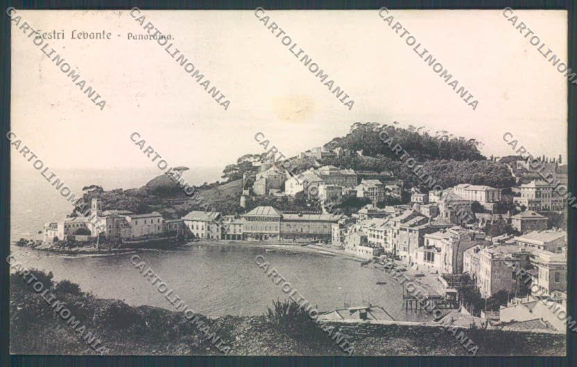 Genova Sestri Levante cartolina ZT4502 – fronte