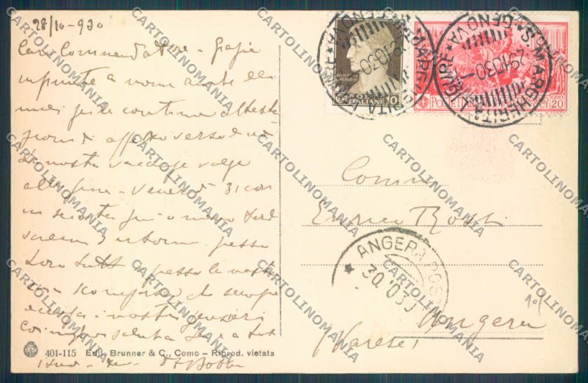 Genova Santa Margherita cartolina ZT4524 – retro