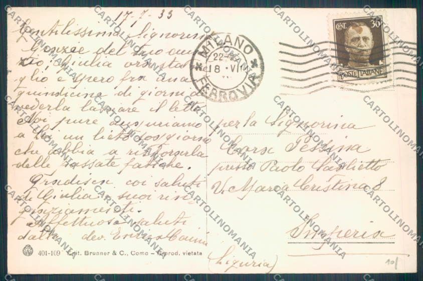 Genova Santa Margherita cartolina ZT4526 – retro