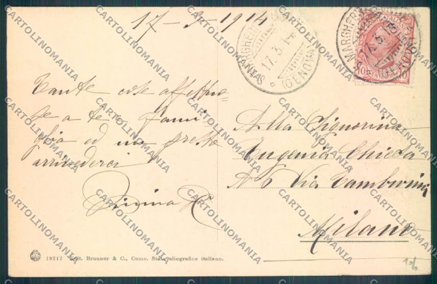 Genova Santa Margherita cartolina ZT4527 – retro