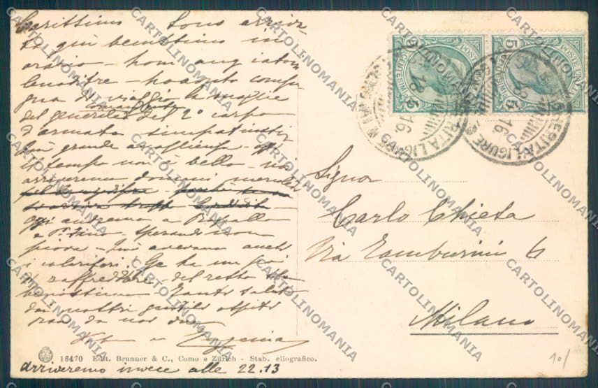 Genova Santa Margherita cartolina ZT4568 – retro