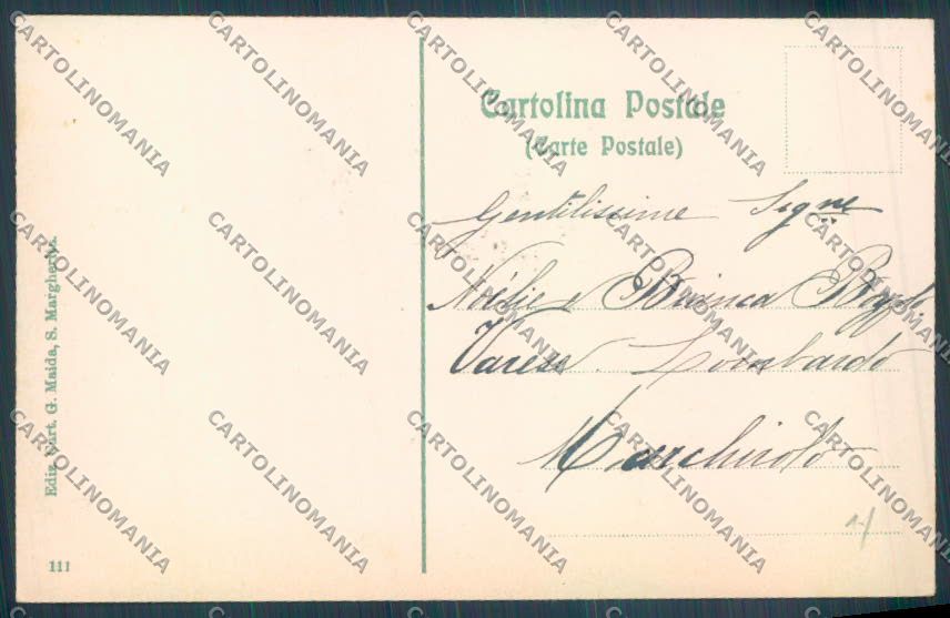 Genova Santa Margherita cartolina ZT4591 – retro