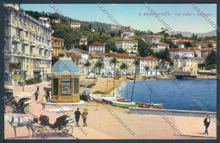 Genova Santa Margherita Edicola cartolina ZT4593 – fronte