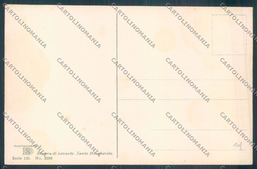Genova Santa Margherita cartolina ZT4595 – retro