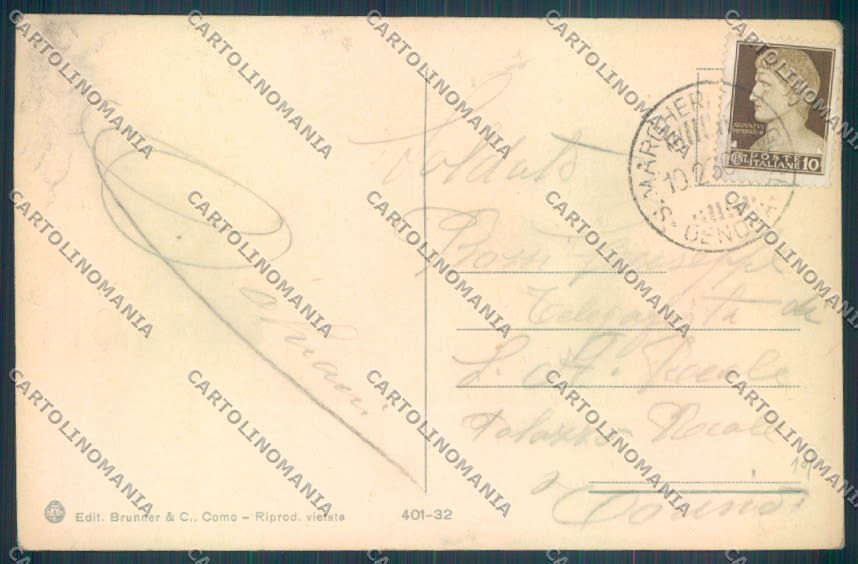 Genova Santa Margherita cartolina ZT4608 – retro