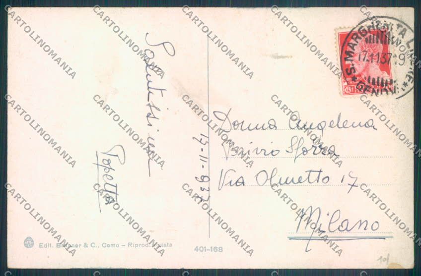 Genova Santa Margherita cartolina ZT4614 – retro