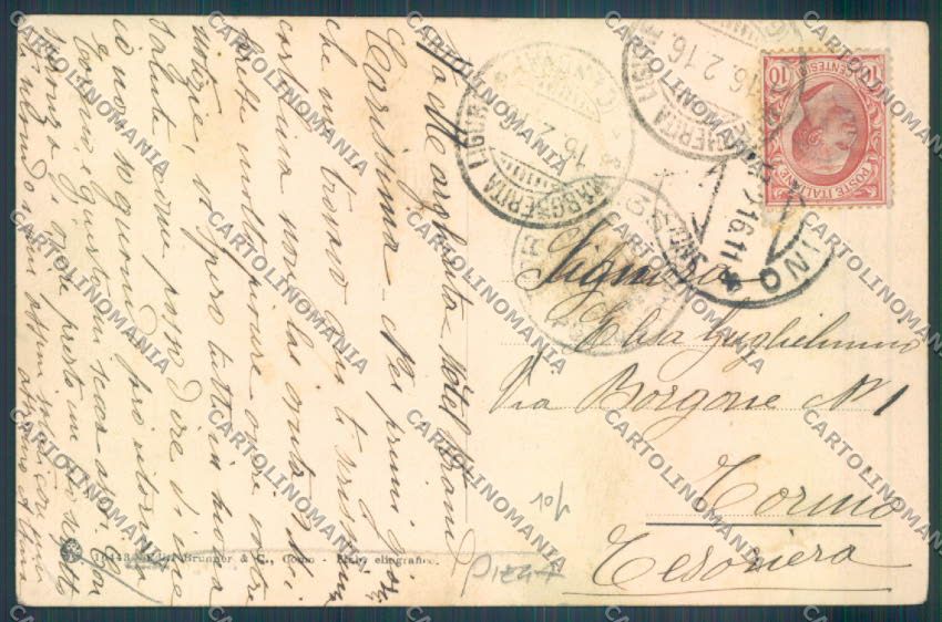 Genova Santa Margherita PIEGA cartolina ZT4643 – retro