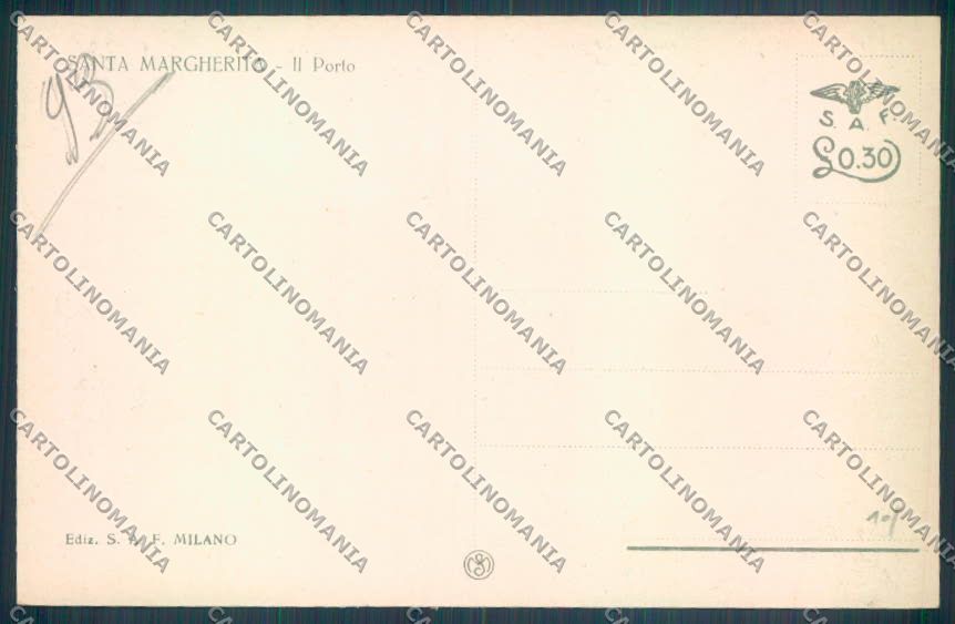 Genova Santa Margherita cartolina ZT4650 – retro