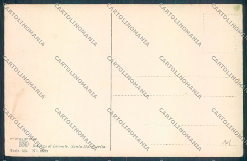 Genova Santa Margherita cartolina ZT4654 – retro
