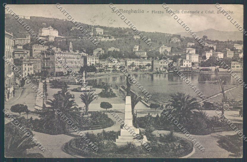Genova Santa Margherita PIEGHE cartolina ZT4685 – fronte