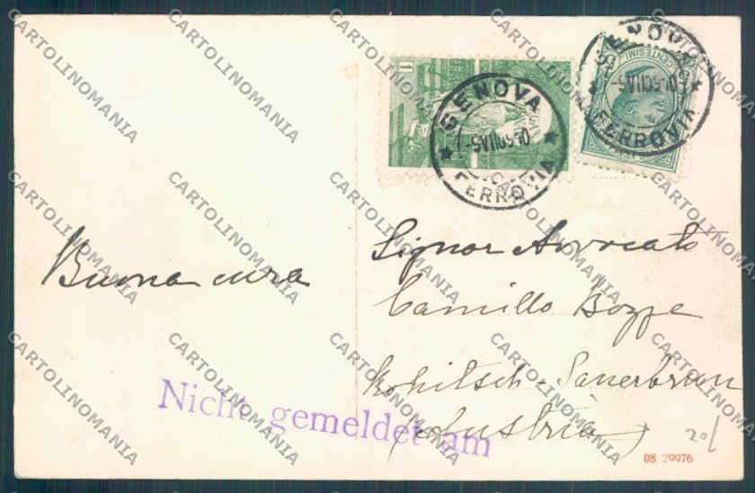 Genova Santa Margherita cartolina ZT4743 – retro