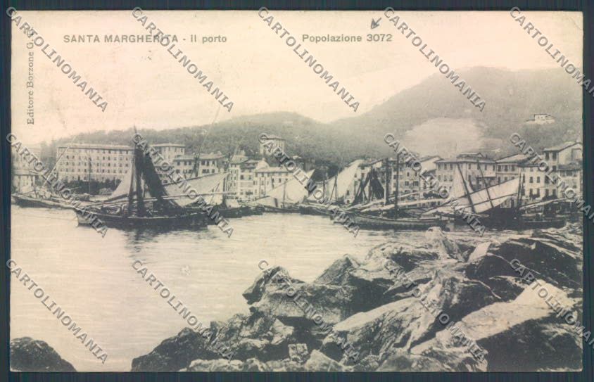 Genova Santa Margherita cartolina ZT4748 – fronte