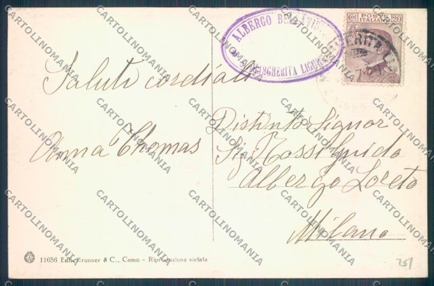Genova Santa Margherita cartolina ZT4773 – retro