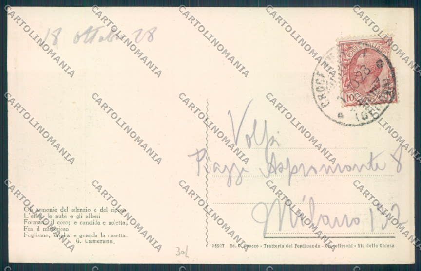 Genova Crocefieschi cartolina ZT4801 – retro