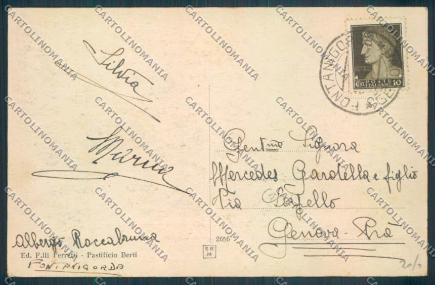 Genova Fontanigorda cartolina ZT4802 – retro