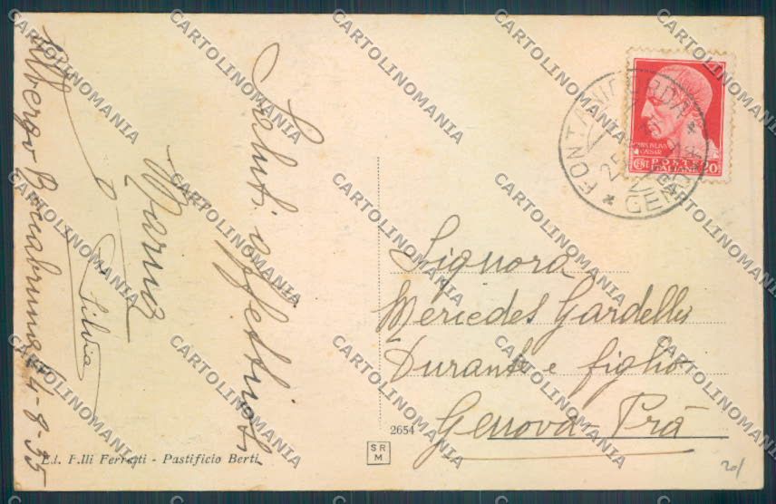 Genova Fontanigorda cartolina ZT4803 – retro