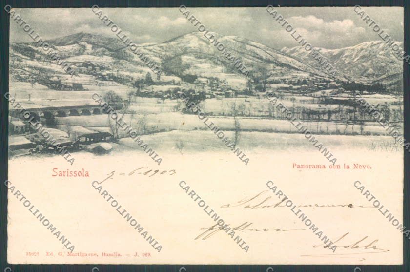 Genova Sarissola Nevicata cartolina ZT4827 – fronte