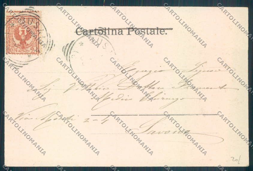 Genova Sarissola Nevicata cartolina ZT4827 – retro