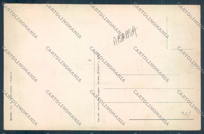Genova Ronco Scrivia ABRASA cartolina ZT4835 – retro