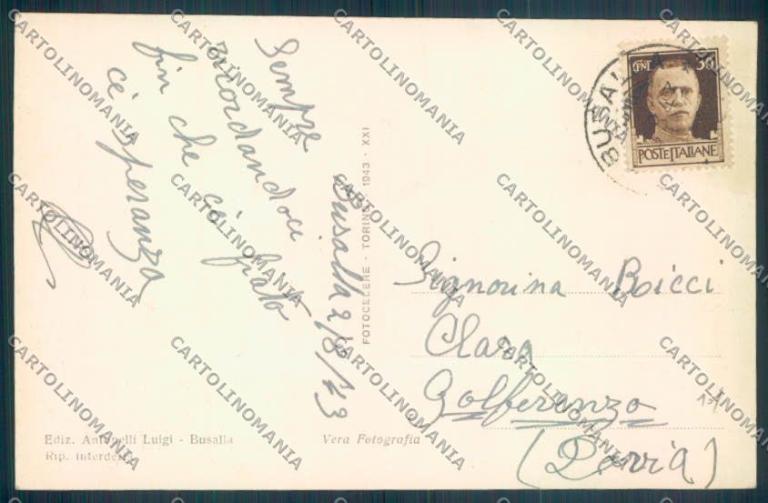 Genova Busalla Foto cartolina ZT4848 – retro