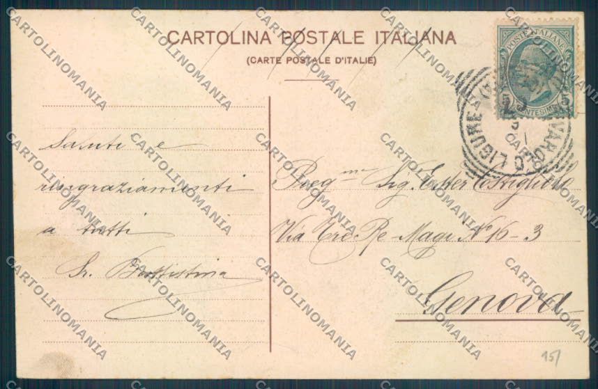 Genova Rossiglione Stazione cartolina ZT4876 – retro