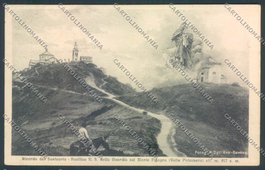 Genova Santuario Guardia Polcevera cartolina ZT4914 – fronte