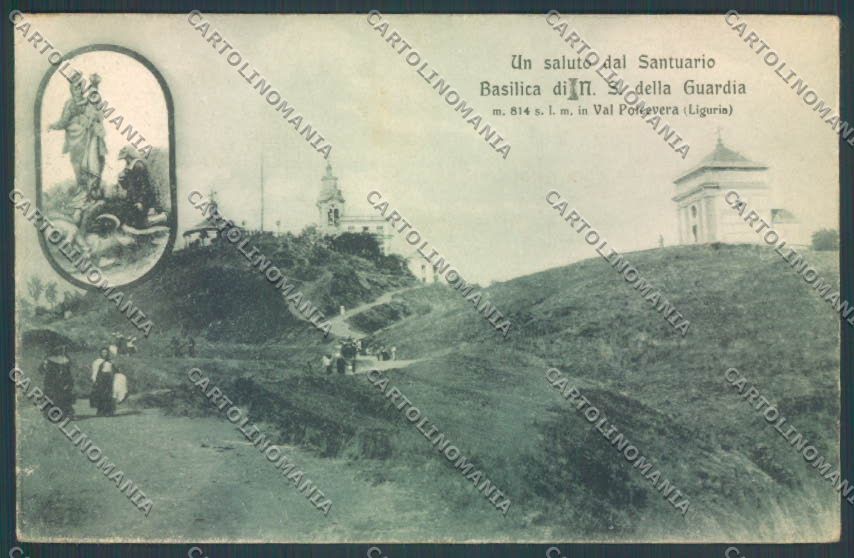 Genova Santuario Guardia Polcevera cartolina ZT4916 – fronte