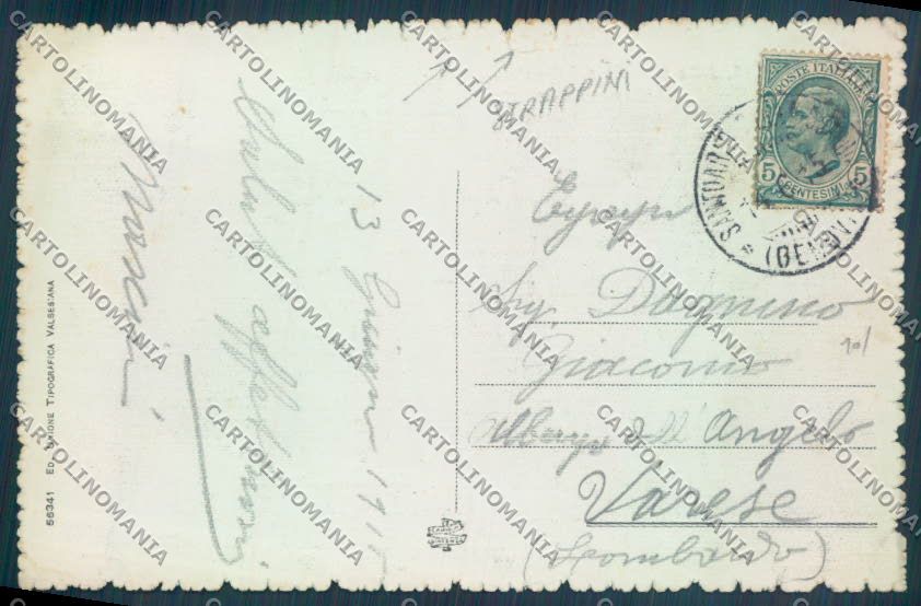 Genova Santuario Guardia Polcevera STRAPPINI cartolina ZT4919 – retro