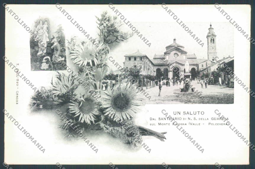 Genova Santuario Guardia Polcevera cartolina ZT4923 – fronte