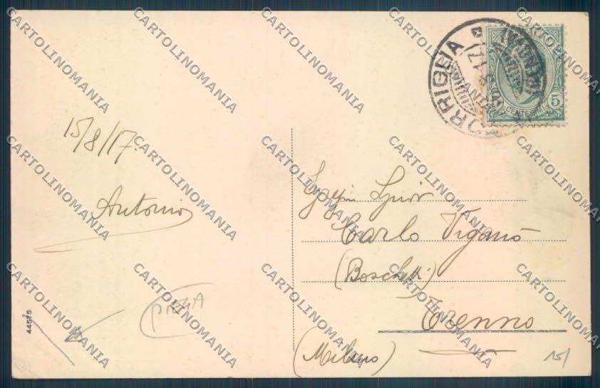Genova Torriglia PIEGA cartolina ZT4929 – retro