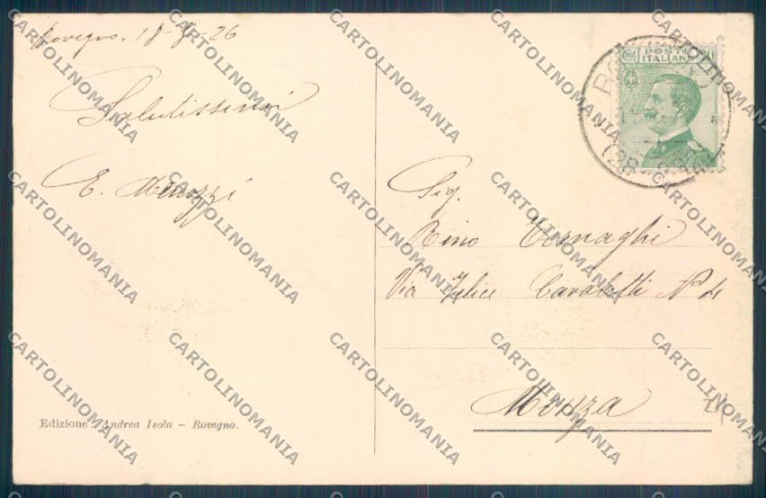 Genova Rovegno cartolina ZT4969 – retro