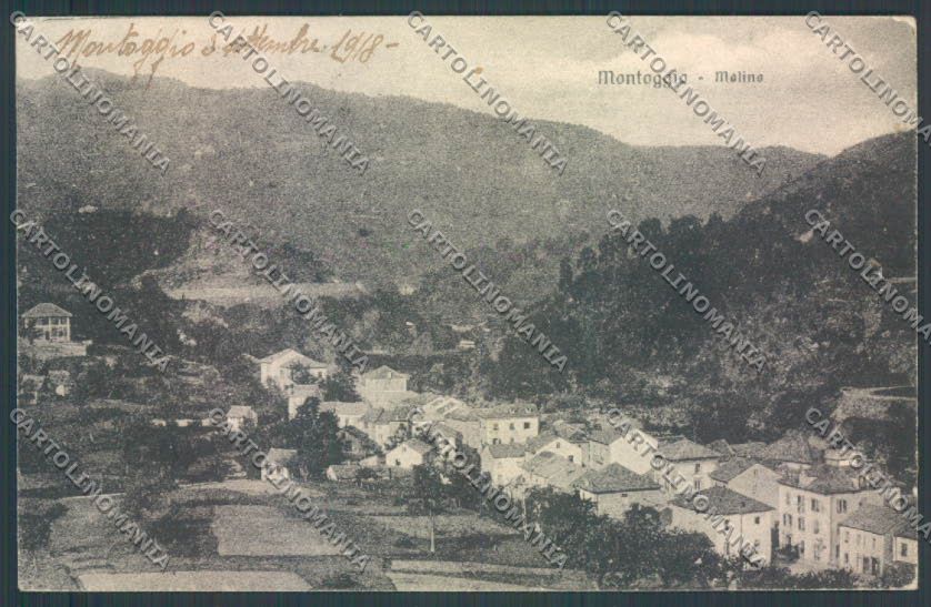 Genova Montoggio PIEGHINA cartolina ZT4984 – fronte