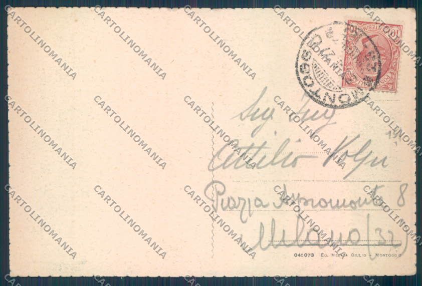 Genova Montoggio PIEGHINA cartolina ZT4987 – retro