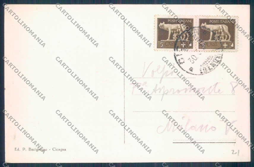 Genova Cicagna cartolina ZT4993 – retro