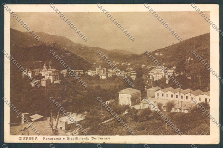 Genova Cicagna PIEGA cartolina ZT4997 – fronte